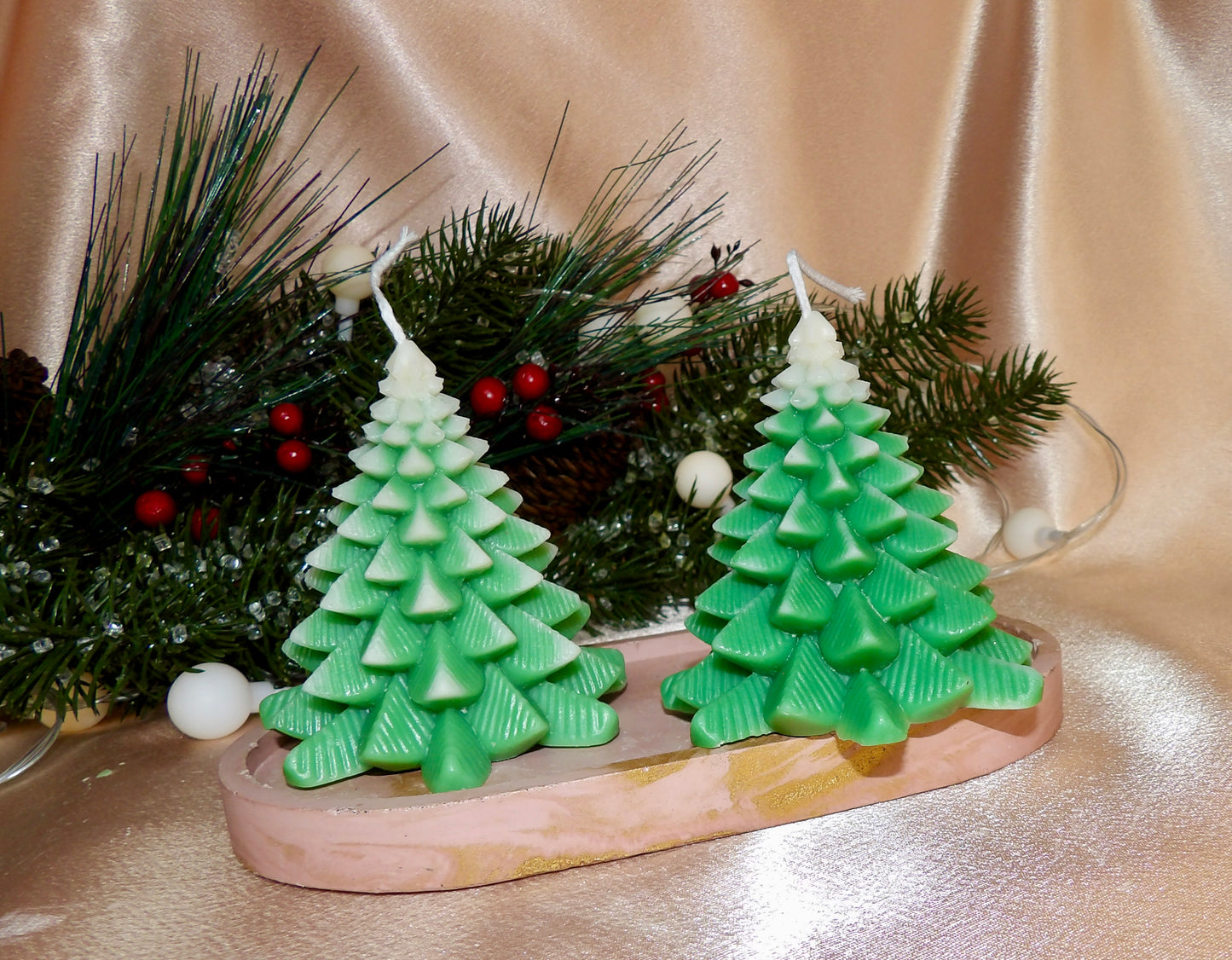 Mini Frosted Forest – Decorative Holiday Candle or Gift Set