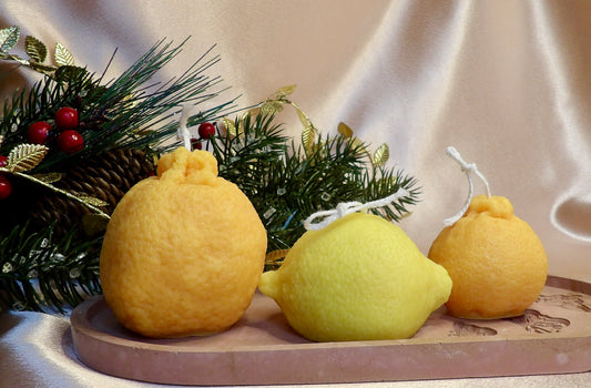 Orange Spice – Citrus Trio Decorative Holiday Candle Set