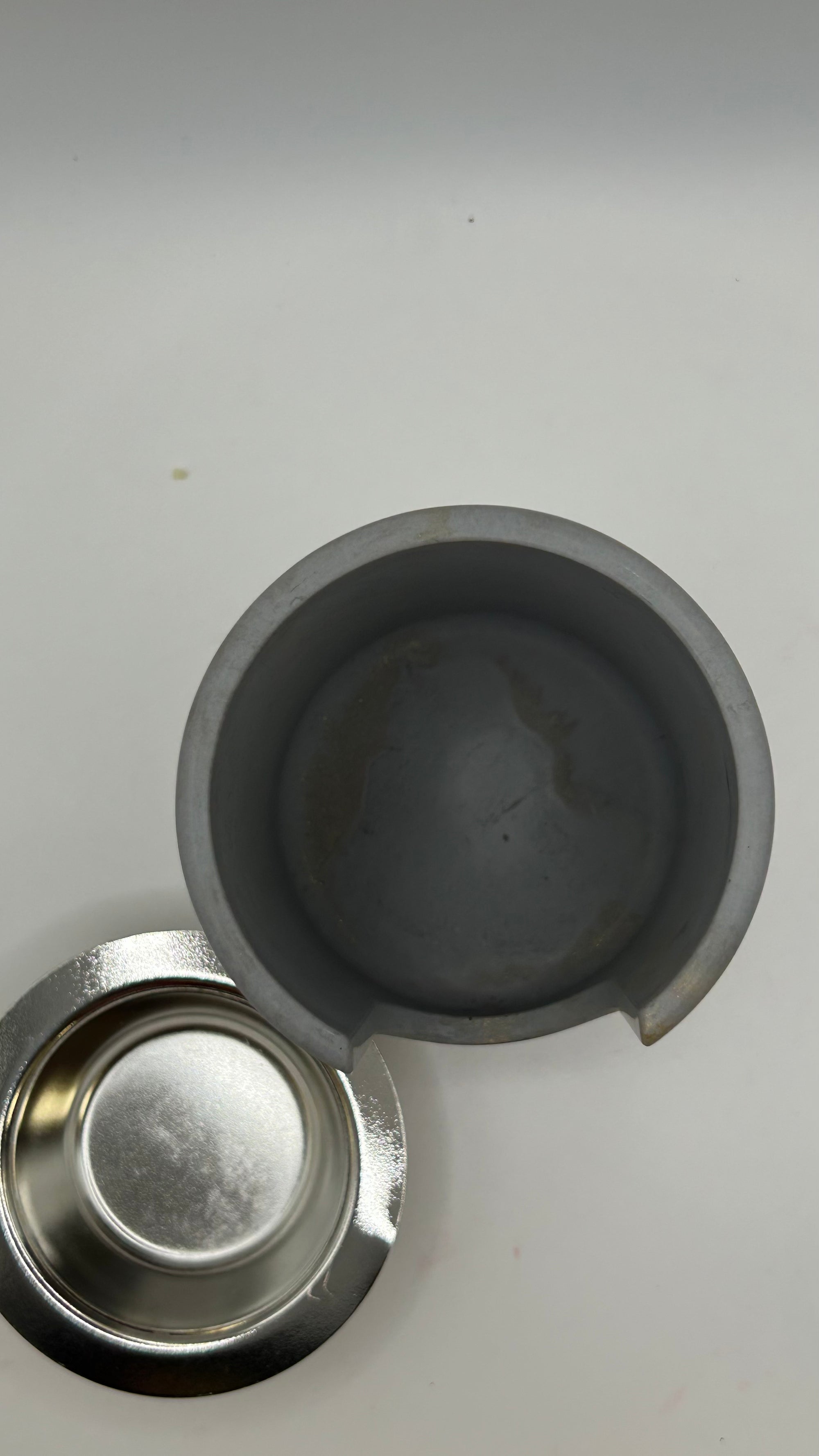 Gilded Gray Tealight Burner