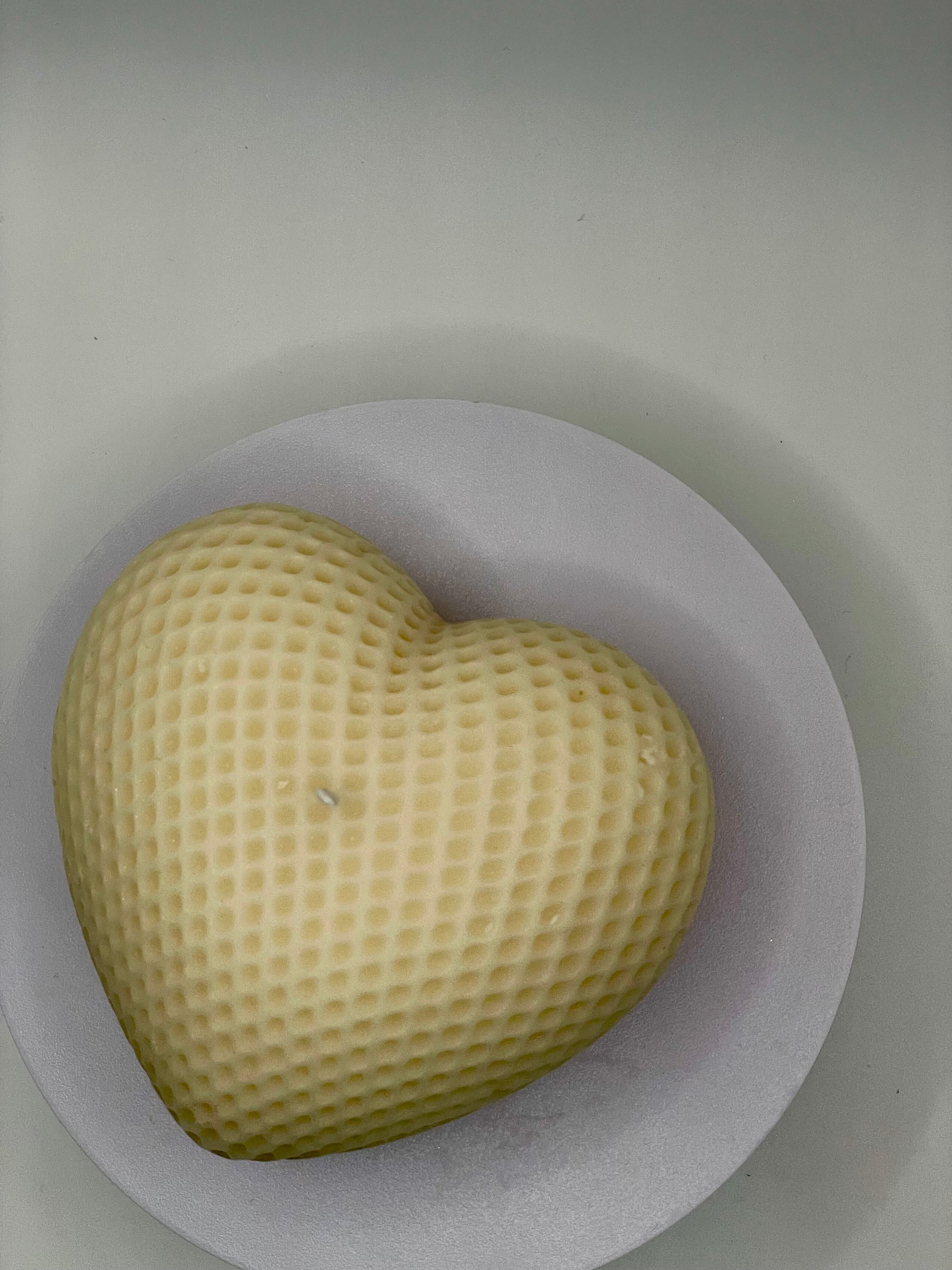 Warm Heart (custom order) Large Woven Heart Candle – 7 oz Pillar | Personalized Color & Fragrance
