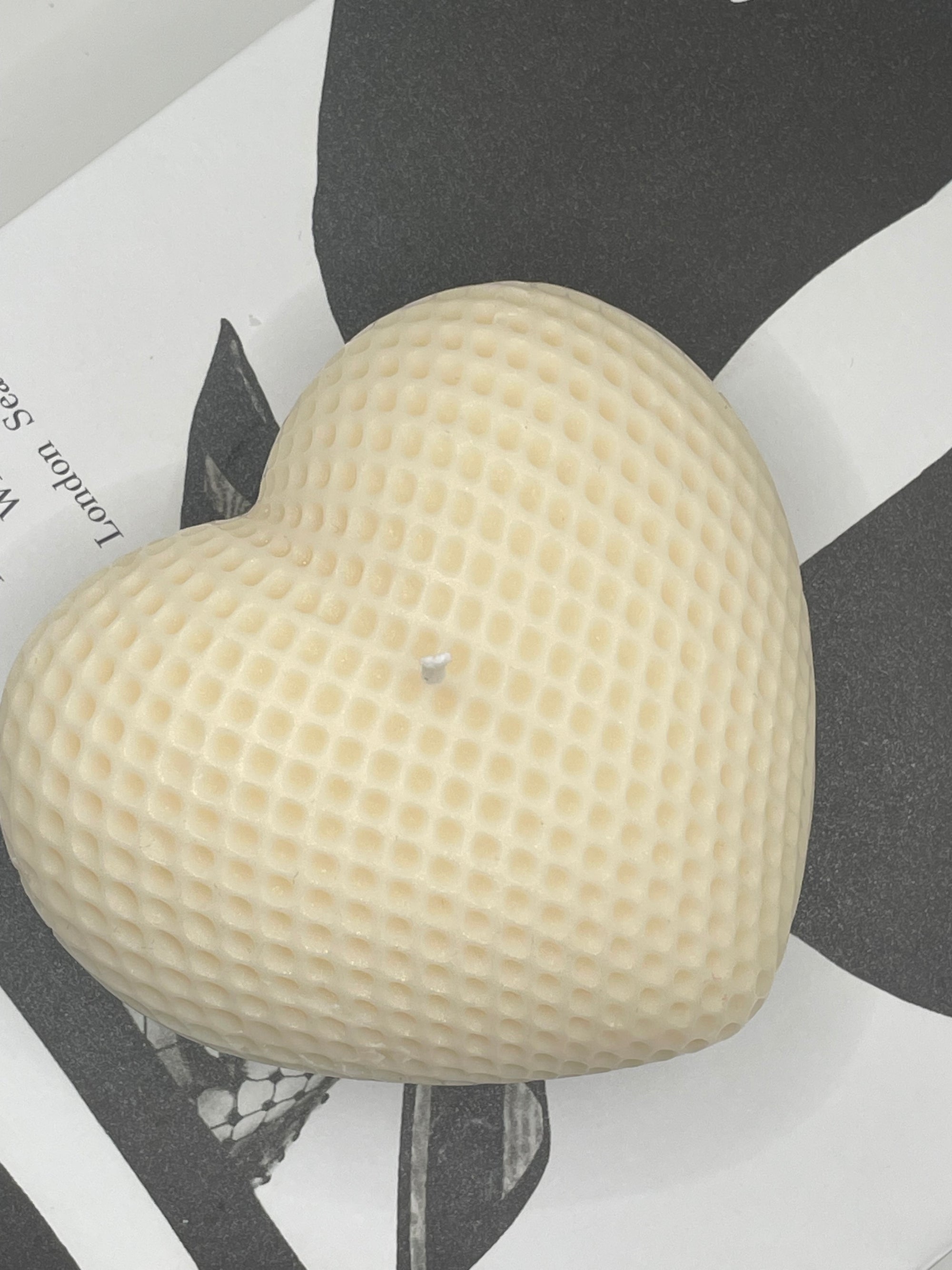 Warm Heart (custom order) Large Woven Heart Candle – 7 oz Pillar | Personalized Color & Fragrance