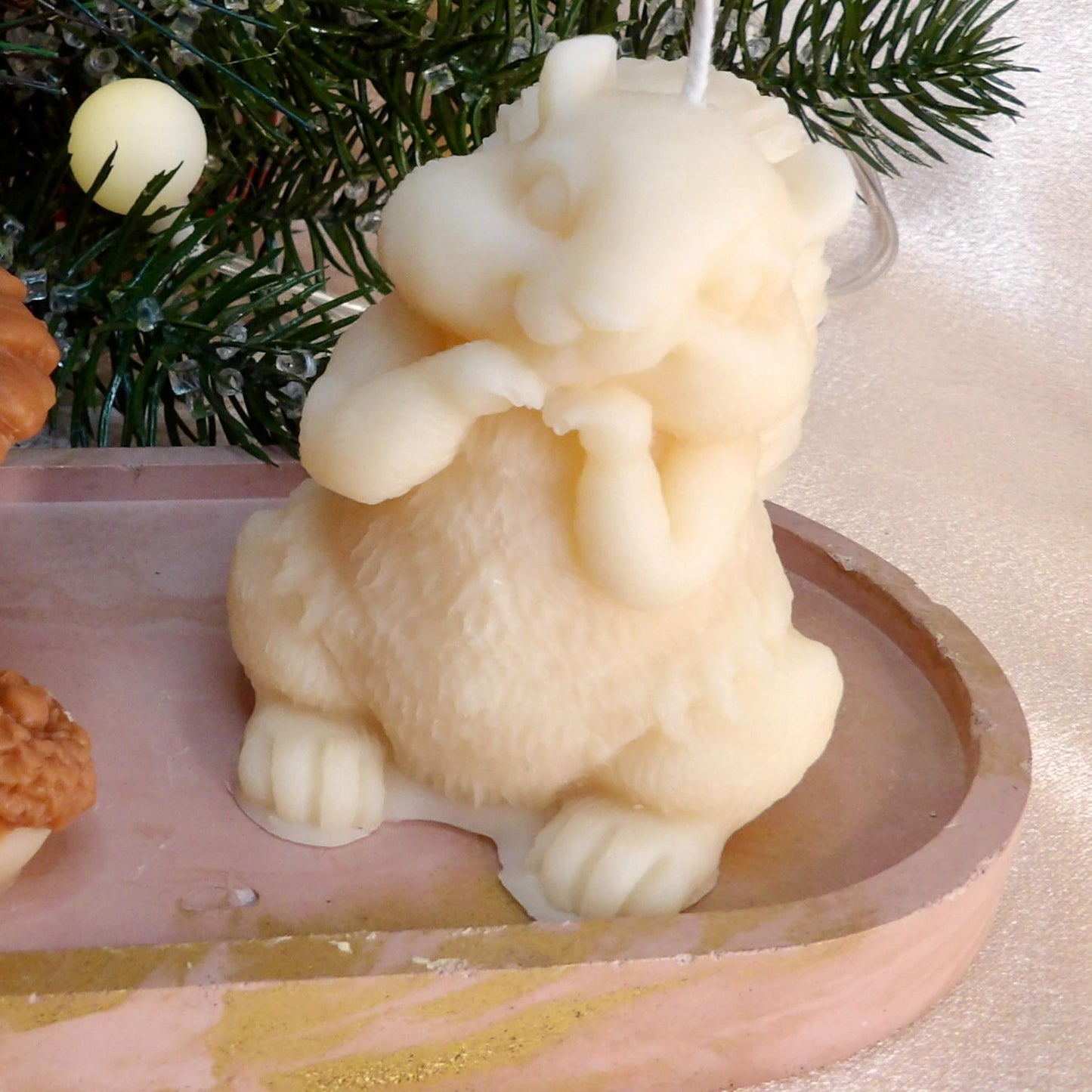 Nutty & Nice – Squirrel & Acorn Decorative Holiday Candle Set