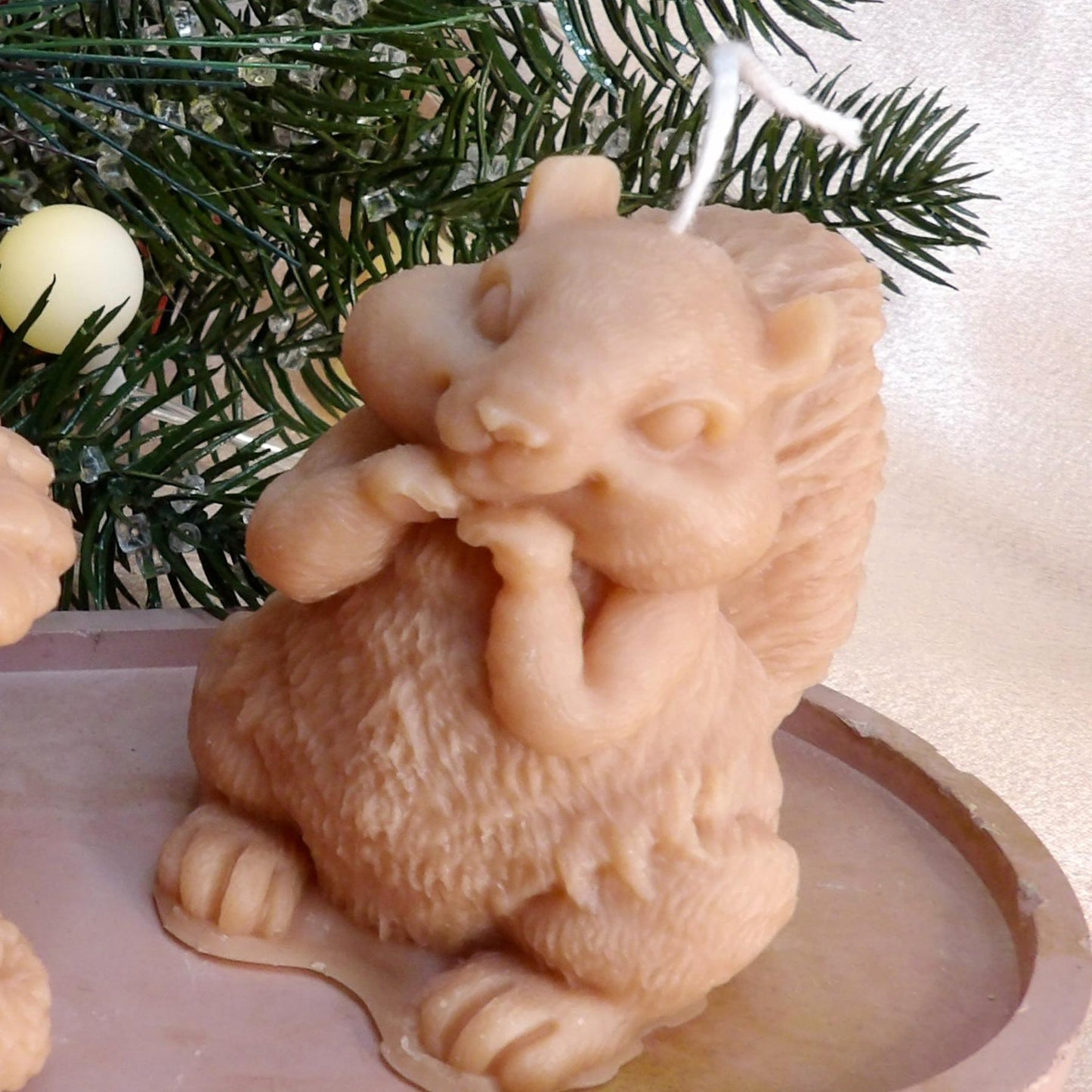 Nutty & Nice – Squirrel & Acorn Decorative Holiday Candle Set