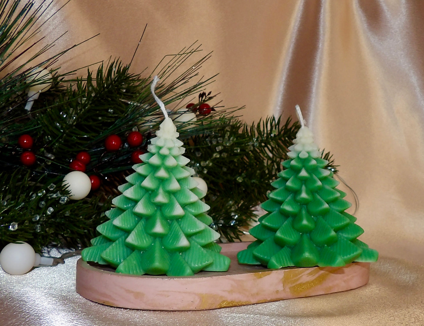 Mini Frosted Forest – Decorative Holiday Candle or Gift Set