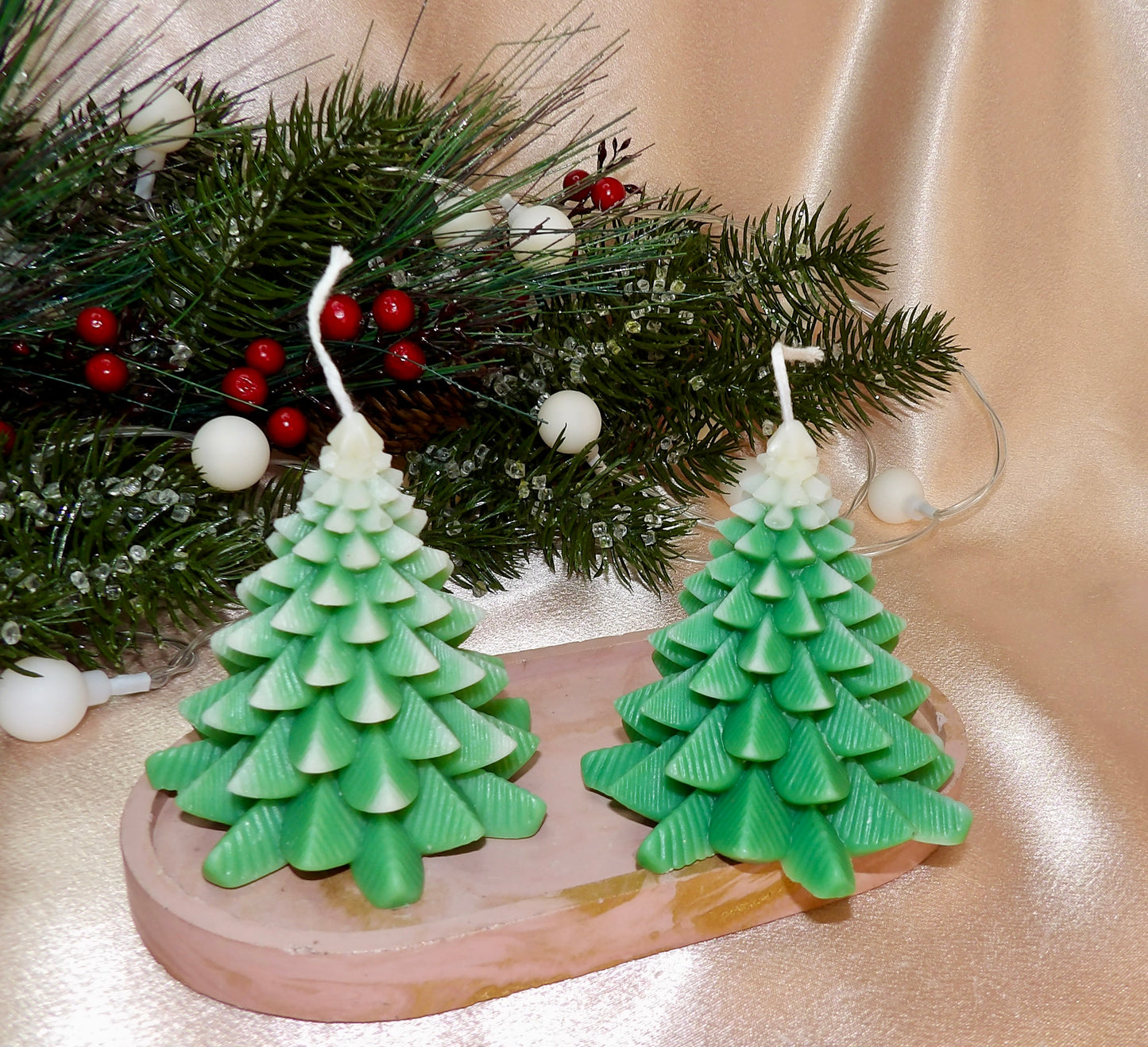 Mini Frosted Forest – Decorative Holiday Candle or Gift Set