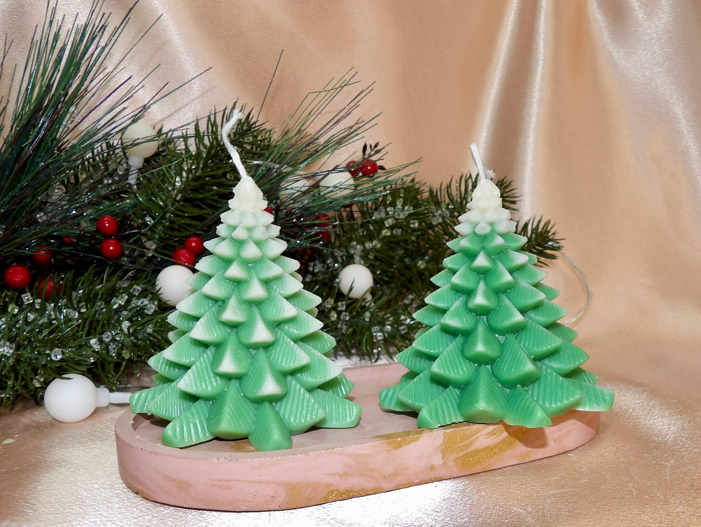 Mini Frosted Forest – Decorative Holiday Candle or Gift Set