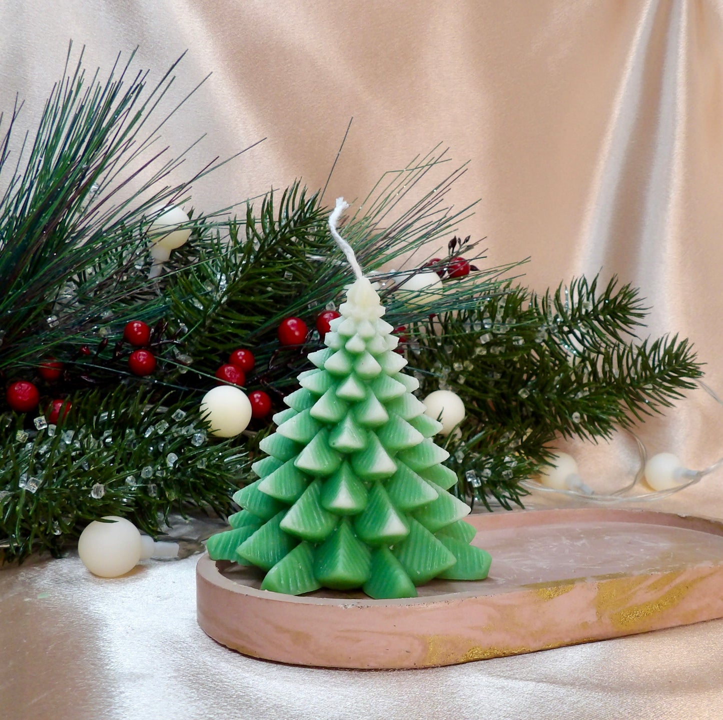 Mini Frosted Forest – Decorative Holiday Candle or Gift Set