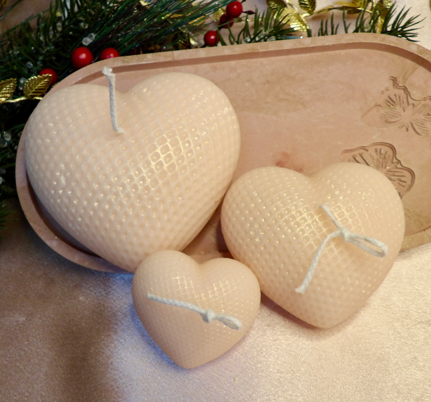 Woven Warm Heart Candle Collection