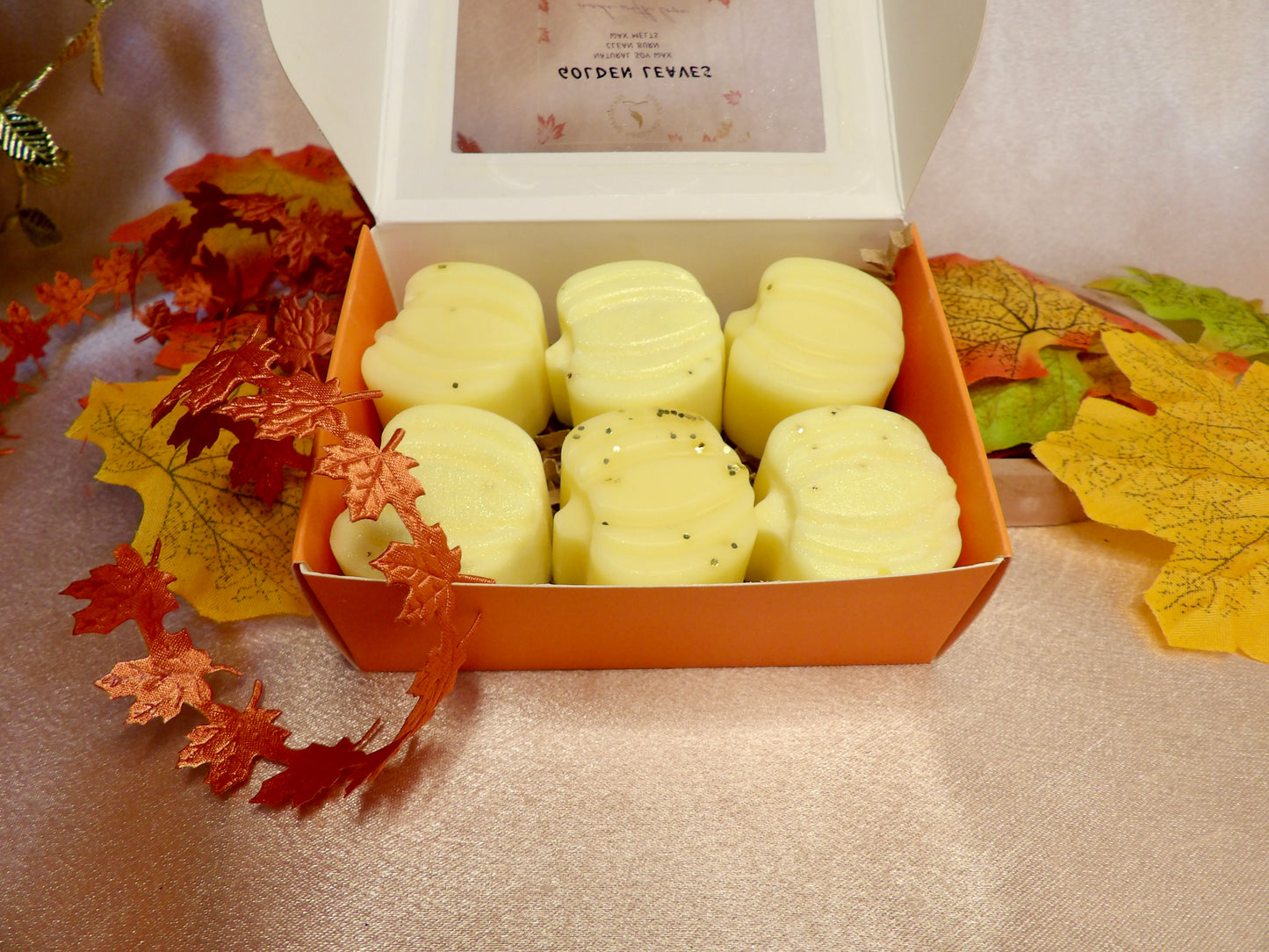 Mini Pumpkin Wax Melts - Fall Collection Hand-Poured Natural  Soy /Coconut Wax Clean Burning Fragrance Oils for Cozy Autumn Vibes