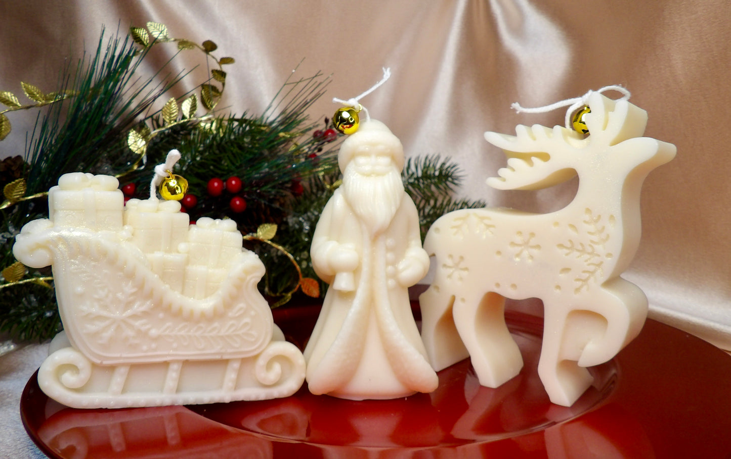 Winter Noel – Decorative Holiday Candle Set (18.5 oz Total)