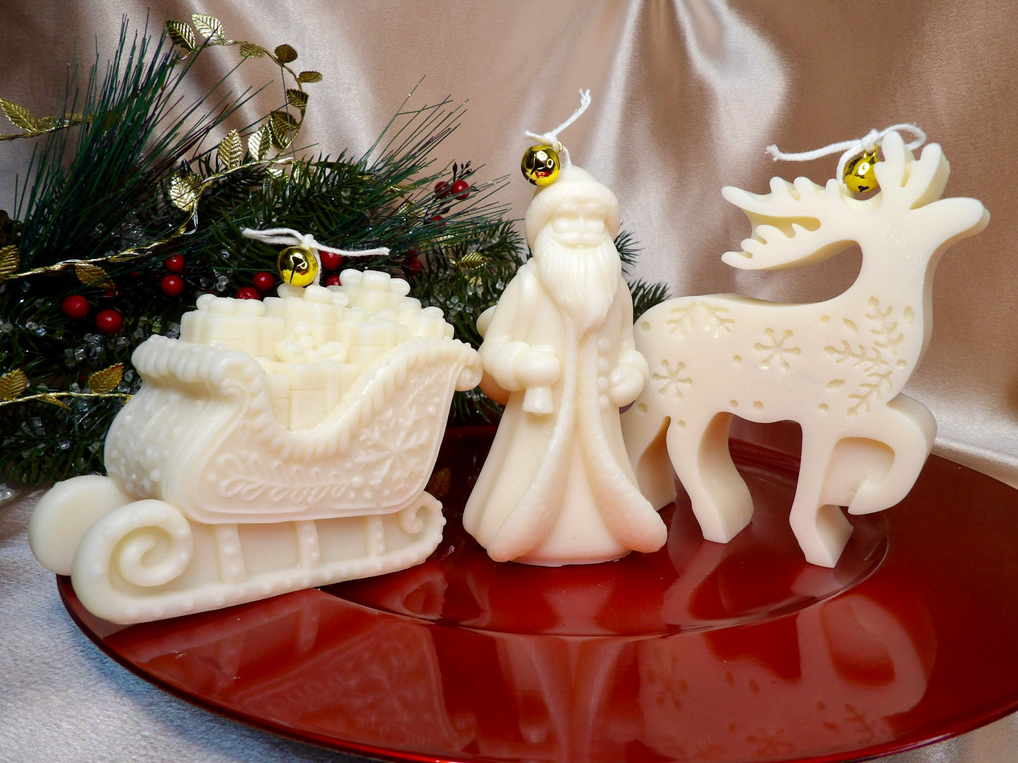 Winter Noel – Decorative Holiday Candle Set (18.5 oz Total)