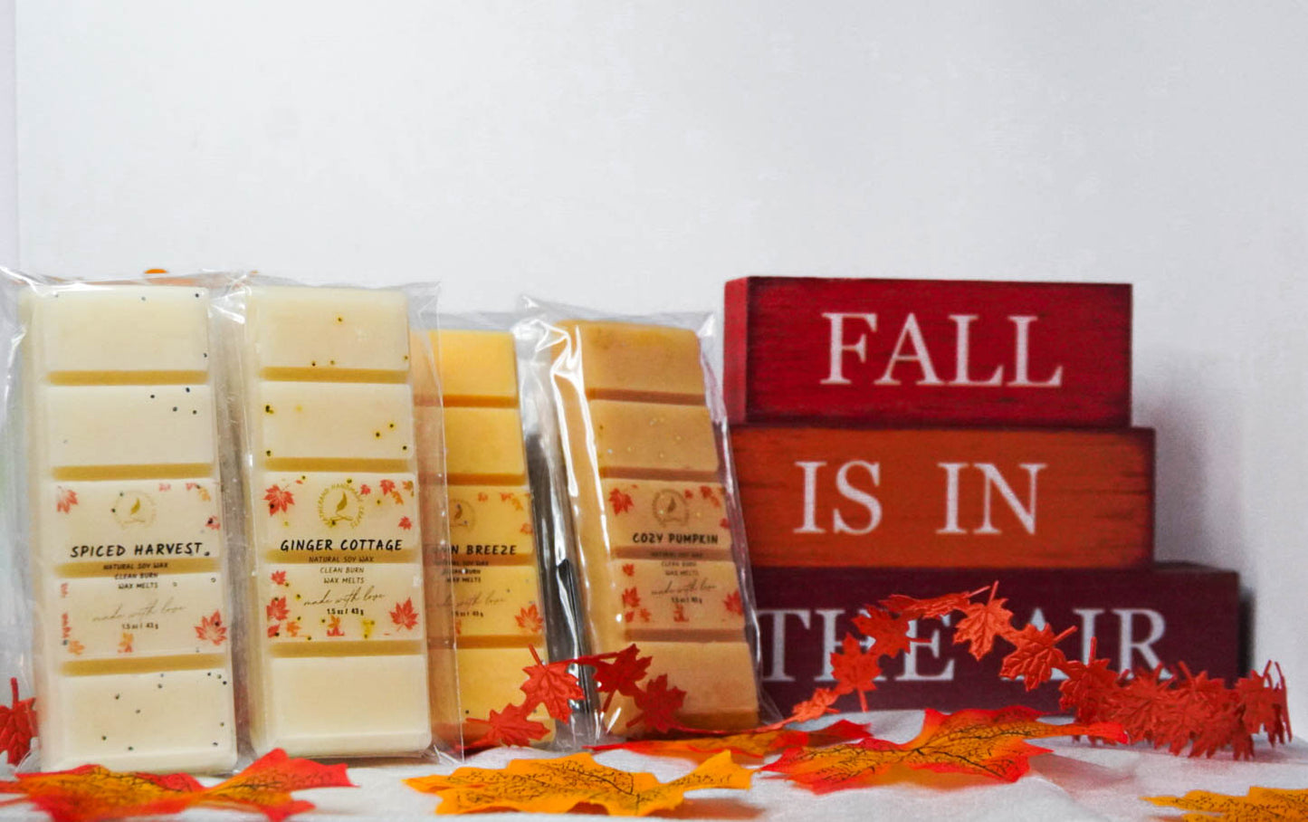 Autumn Snap Bar Wax Melts – Natural Soy & Clean Burn Fragrance Oils