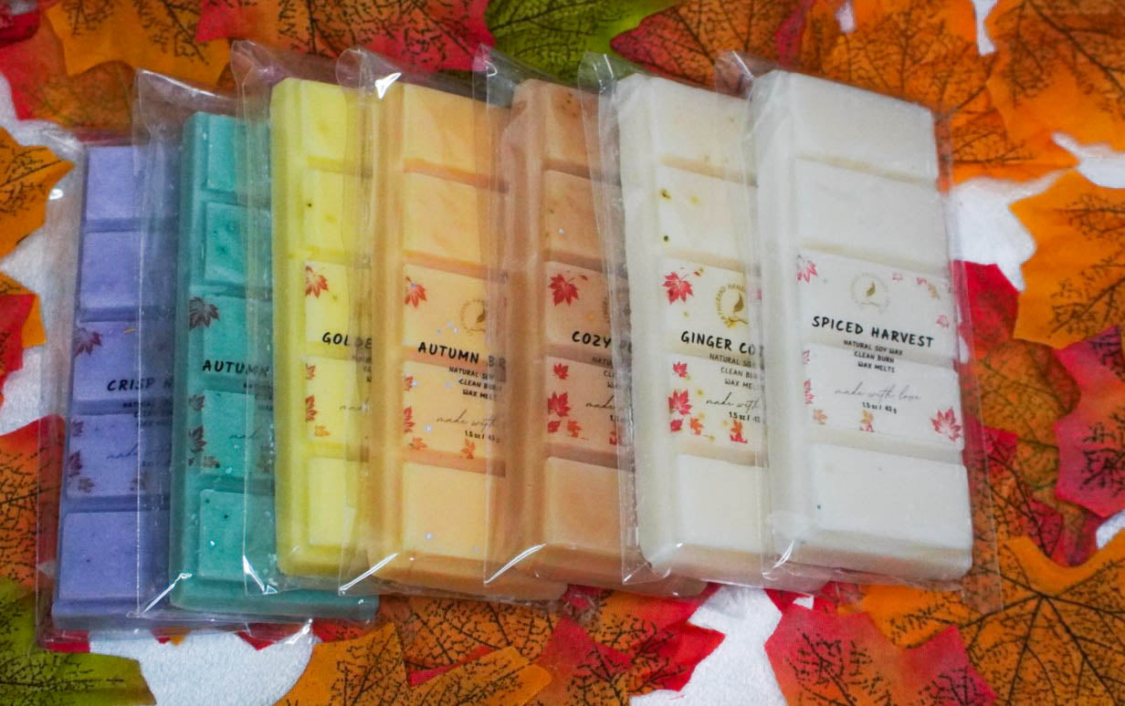 Autumn Snap Bar Wax Melts – Natural Soy & Clean Burn Fragrance Oils