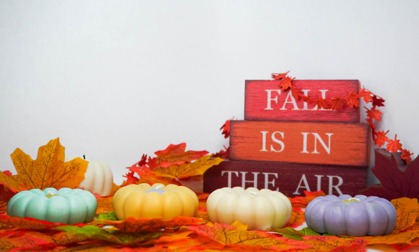 Harvest Harmony 4-Pack – Pumpkin Patch & Petals Mini Candle Set | Natural Soy & Coconut Wax Candles 🎃 Autumn Gift Collection