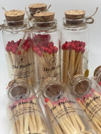 Red Head Matches – Glass bottle with Cork Top (25 Count)